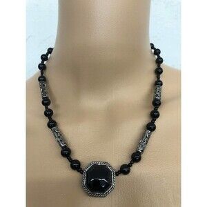 Black and Silver Necklace
